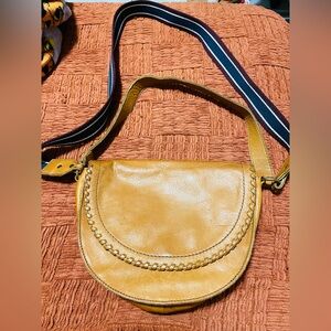 Margot Tan Leather Crossbody Bag